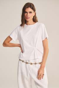 Tops: Velvet Rhou Tee - White