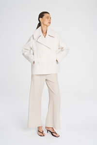 Jackets: Mela Purdie Ivory Pea Jacket