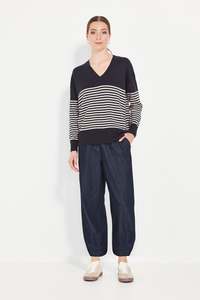 Verge Brag Ink Stripe Sweater