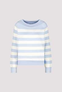 Monari Blue/White Round Neck Jersey