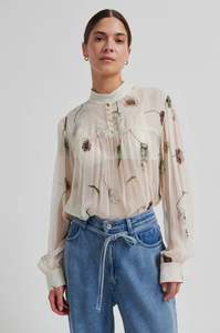 Tops: Second Female Florala Blouse - Summer Sand