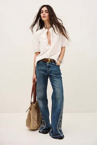 Ba&sh Nella Blouse Ecru