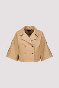 Monari Biscotti Trench Cape Jacket