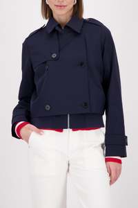 Monari Short Navy Trench
