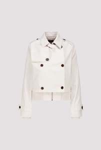 Monari Short Beige Trench Jacket