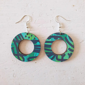 Products: Greenffiti - Medium Hoop - Clare Woods