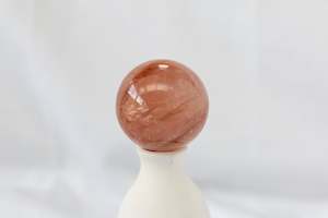 Polished: Fire Quartz Sphere #3