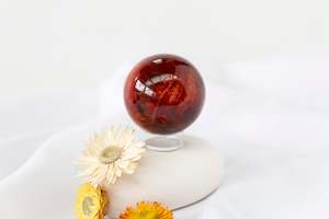 Polished: Carnelian Sphere #10
