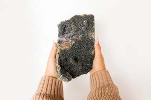 Black Amethyst Standing Druze #5