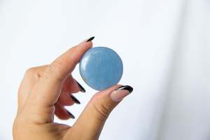 Throat Chakra: Angelite Flatstones