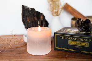 Third Eye Chakra: Satin Spar (Selenite) Tealight Holder