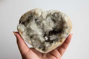 Hearts: Celestite Druzy Heart #3