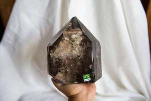 Smoky Garden Quartz XL Point