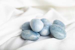 Palmstones: Blue Calcite Palmstones