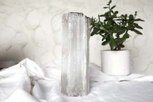 Satin Spar (Selenite) Standing Log