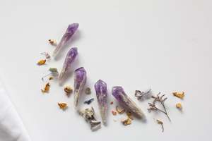 Bahia Dragon's Teeth/Amethyst Roots