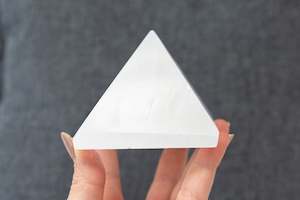 Polished Crystals: Satin Spar (Selenite) Pyramid