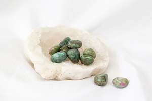 Heart Chakra: Ruby Fuchsite Tumblestones