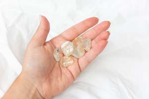 Whats New: Yellow Hematoid Topaz Tumblestones