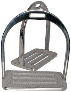 Stirrup Irons: Blue Tag SS 4 Bar Stirrup Irons