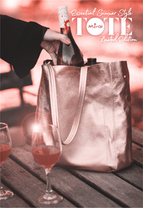 Minx - Wine Tote Bag (Rose-Gold) - Clark Estate
