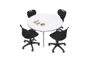 Buddy Whiteboard 1200 Round Table