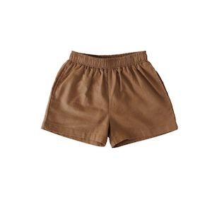 Slowly Linen Short - Coffee