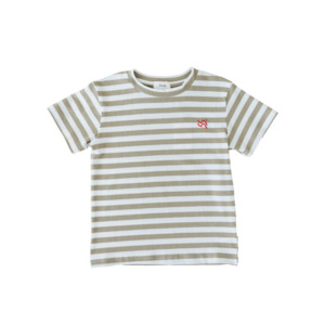 Slowly Stripe Tee - Matcha