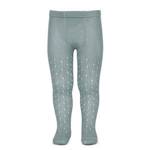 Sage Green: Sage Green Openwork Tights