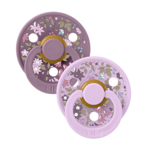 Dummies: BIBS x LIBERTY Chamomile Lawn/Violet Sky 2 Pack Pacifier