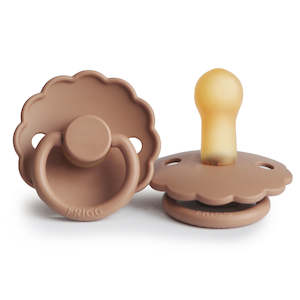 Dummies: Frigg Pacifier - Daisy Peach Bronze 2 Pack