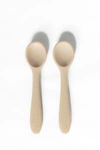 Tableware: Linen Silicone Spoon 2 Pack