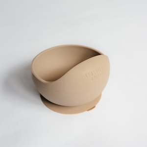 Linen Silicone Suction Bowl