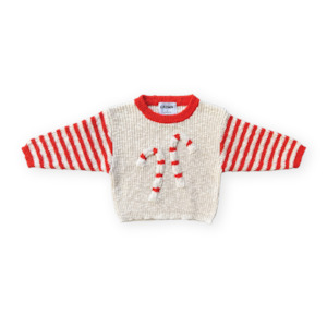 Baby Outerwear: Grown - Candy Cane Christmas Jumper