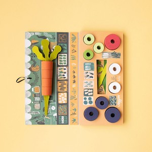 Nesting Toys: Londji Wooden Toy - Veggies Let Them Grow