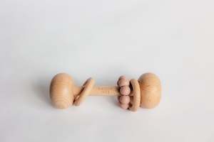 Teething Toys: Beech Rattle Blush