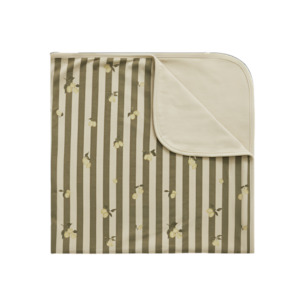 Bedding: Garbo&Friends Stripe Prune Jersey Baby Blanket