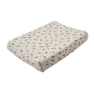 Bedding: Garbo&Friends Clover Muslin Changing Mat Cover/Bassinet Fitted Sheet