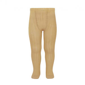 Ribbed Tights: Gold Ribbed Tights