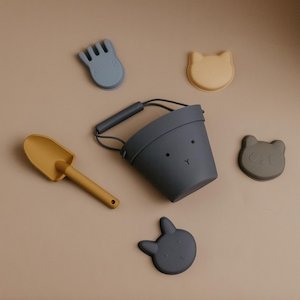 Outdoor: Beach Bucket & Toys Set - Blue Bear