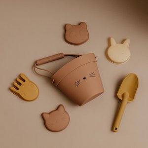 Outdoor: Beach Bucket & Toys Set - Pink Cat