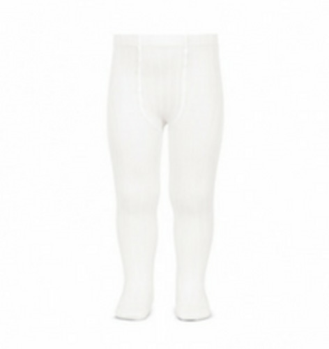 Summer End: White Ribbed Tights