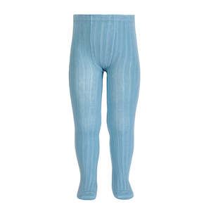 Iceberg Blue Ribbed Tights *LAST ONE LEFT* Size 2