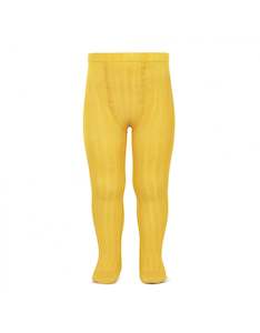 Mimosa Yellow Ribbed Tights *Last One Left* Size 8