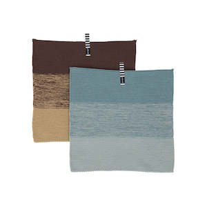 OYOY Niji Set of 2 Mini Cloth in Blue/Brown