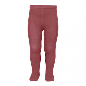 Plain Soft Stitch Tights Marsala