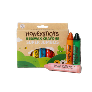 Play: Honeysticks Beeswax Crayons Super Jumbos 7pk
