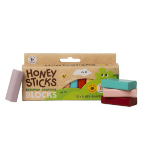 Honeysticks Beeswax Crayons Blocks 12pk