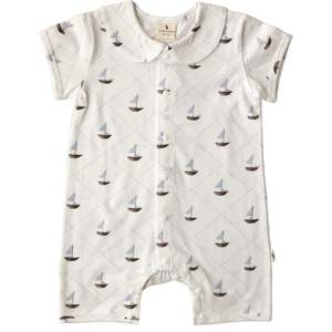 Fledge & Thread Romper - Sailboat