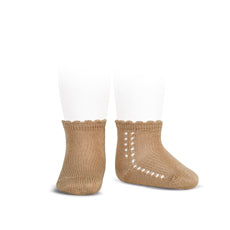 Condor Short Lace Socks Camel
